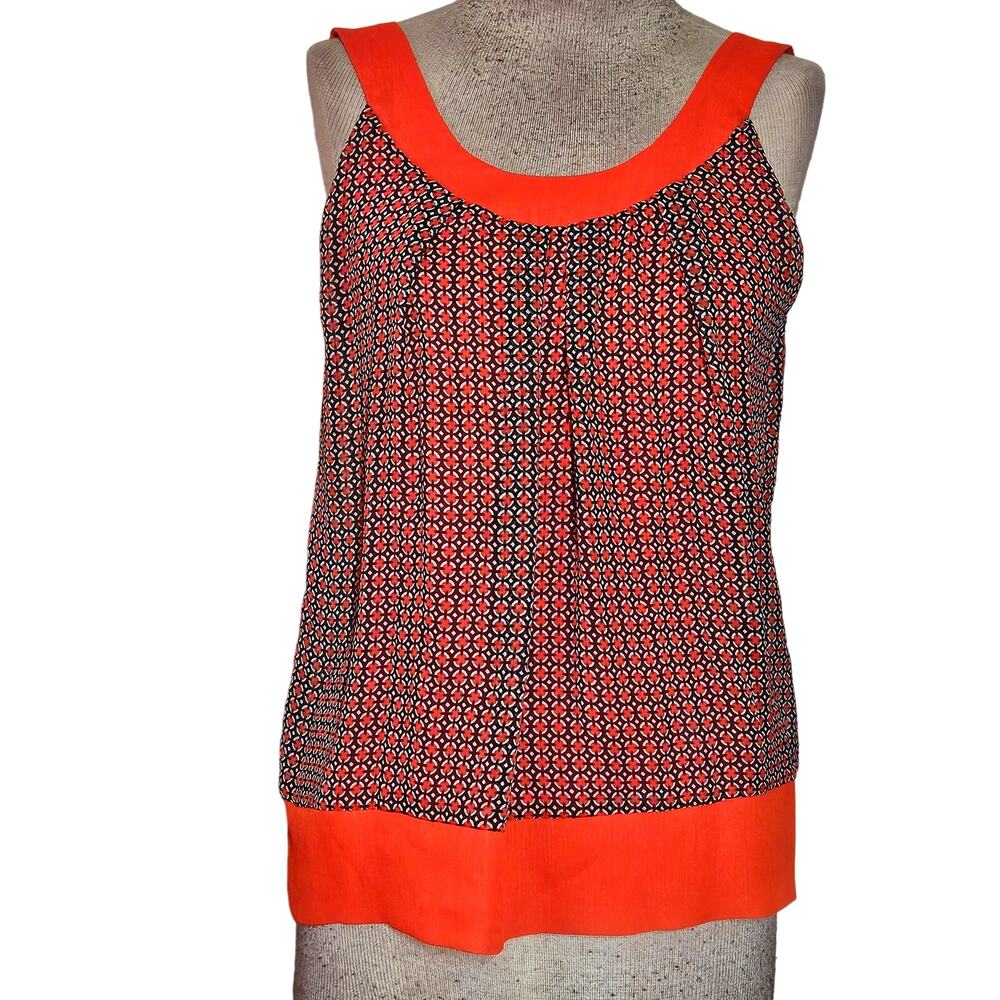 Orange Tank with Built in Bra Size Small